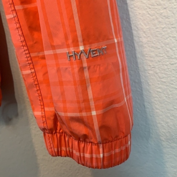 The North Face Resolve Plaid Hyvent Rain Jacket Orange, Size: Small - Picture 9 of 17